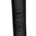 10x Vibra - crescent Vibrating Silicone Dual - ended Dildo - Black - SexToy.com