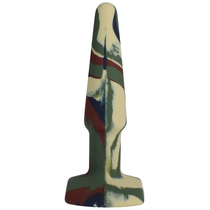 A - play Groovy 4 In. Silicone Anal Plug Camouflage - SexToy.com