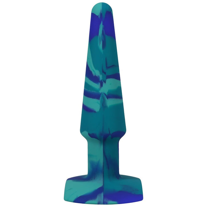 A - play Groovy 5 In. Silicone Anal Plug Ocean - SexToy.com