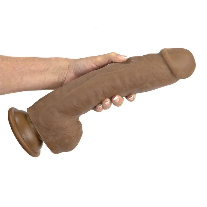 Adam & Eve Adams Colossal 12 in. Dildo Brown - SexToy.com