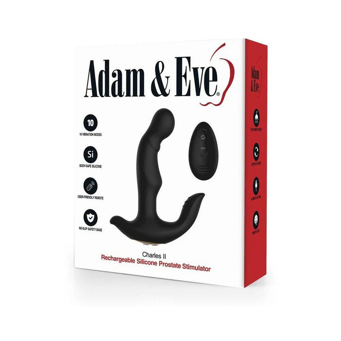 Adam & Eve Charles II Rechargeable Silicone Prostate Stimulator - SexToy.com