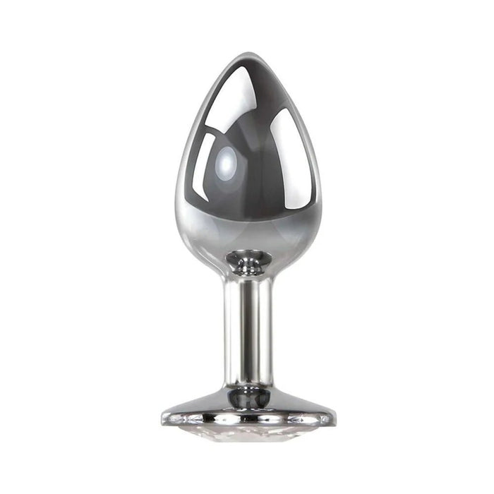 Adam & Eve Clear Gem Anal Plug Medium - SexToy.com