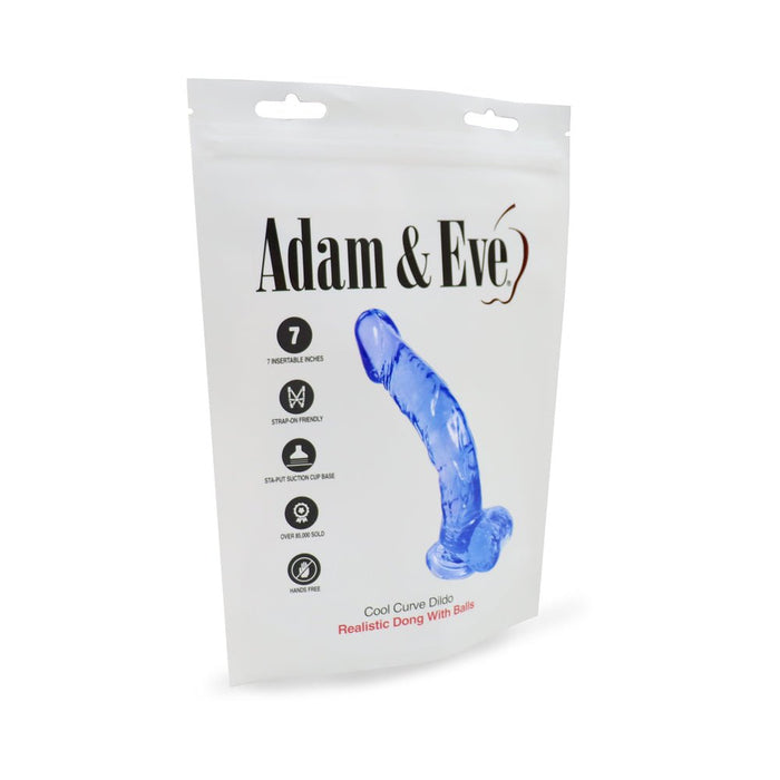 Adam & Eve Cool Curve Jelly Dildo - SexToy.com