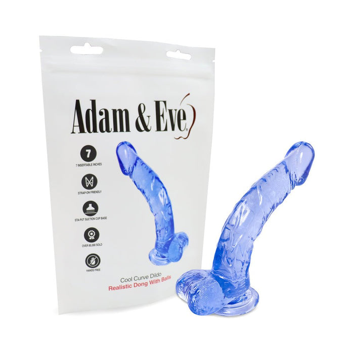 Adam & Eve Cool Curve Jelly Dildo - SexToy.com