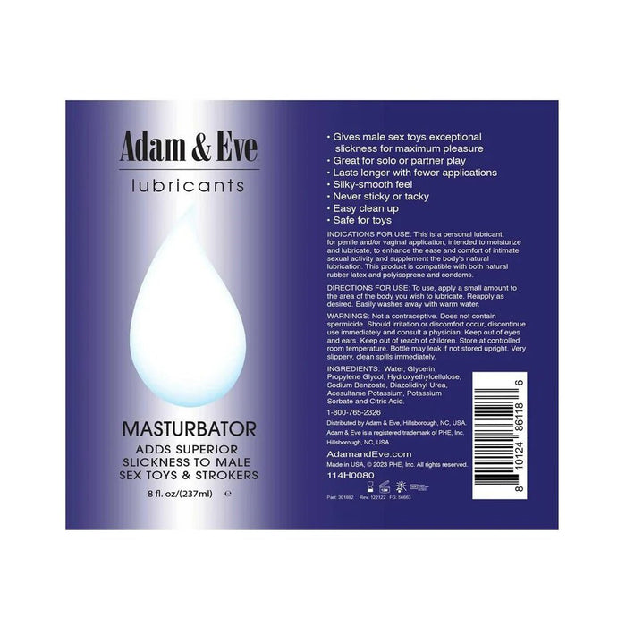 Adam & Eve Masturbator Lubricant 8 oz. - SexToy.com