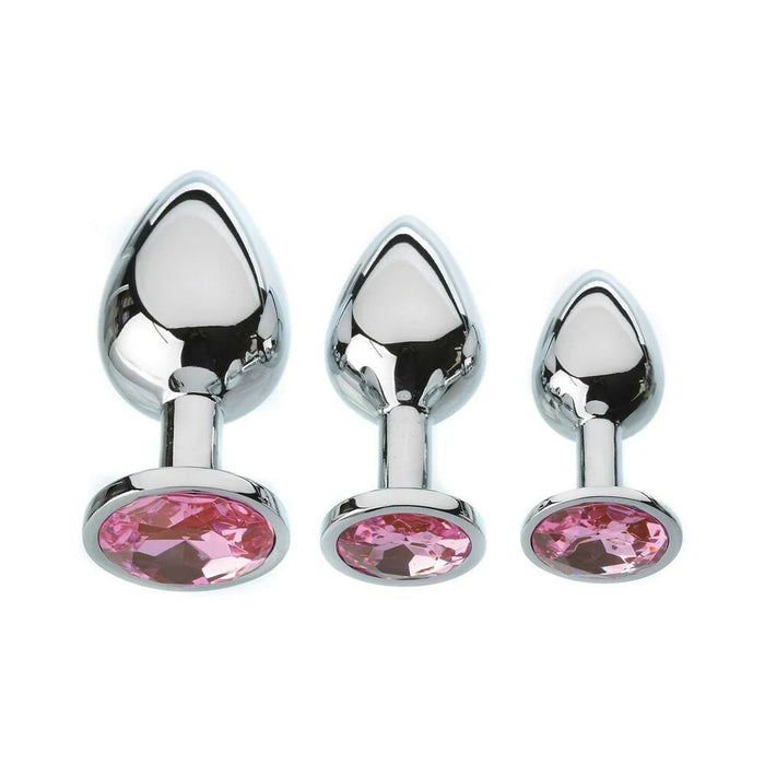 Adam & Eve Pink Gem Anal Plug Set - SexToy.com