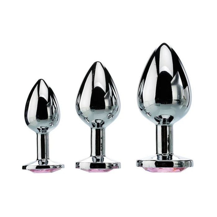 Adam & Eve Pink Gem Anal Plug Set - SexToy.com