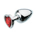 Adam & Eve Red Hearts Gem Anal Plug Large - SexToy.com