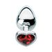 Adam & Eve Red Hearts Gem Anal Plug Large - SexToy.com