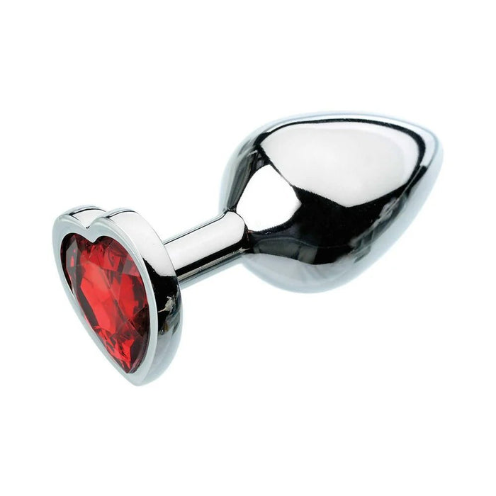 Adam & Eve Red Hearts Gem Anal Plug Medium - SexToy.com