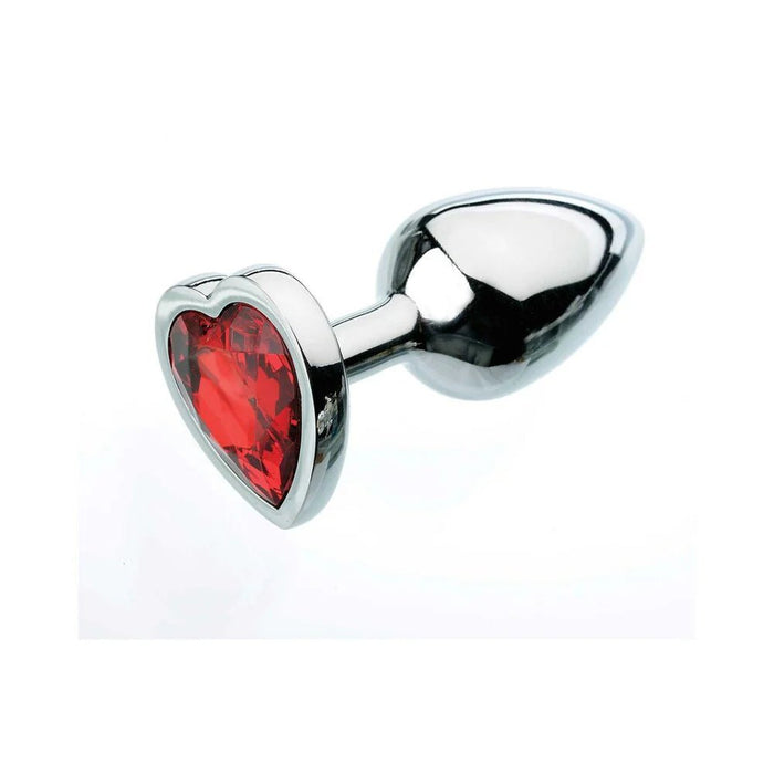 Adam & Eve Red Hearts Gem Anal Plug Small - SexToy.com