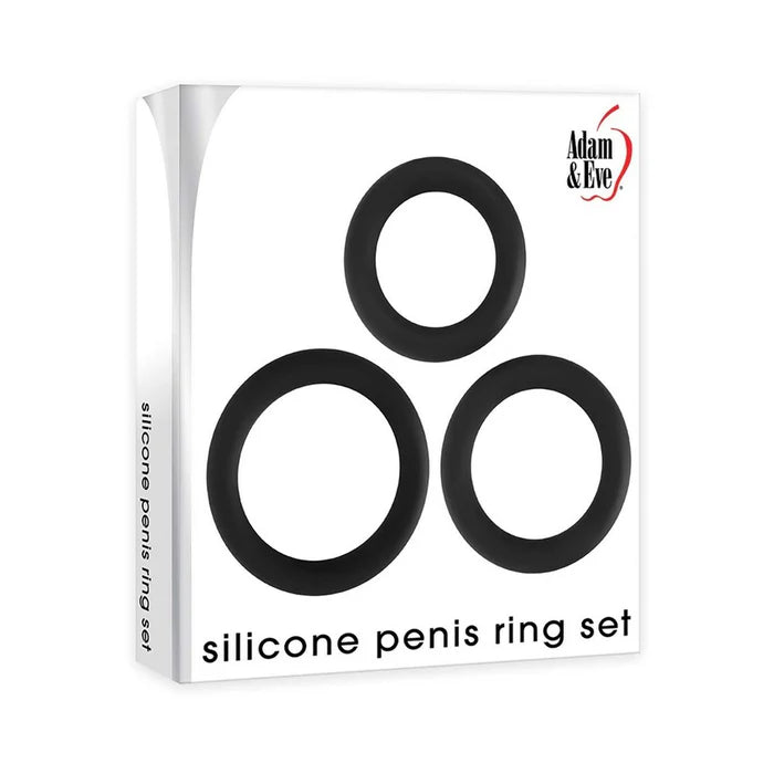 Adam & Eve Silicone Penis Ring Set - SexToy.com