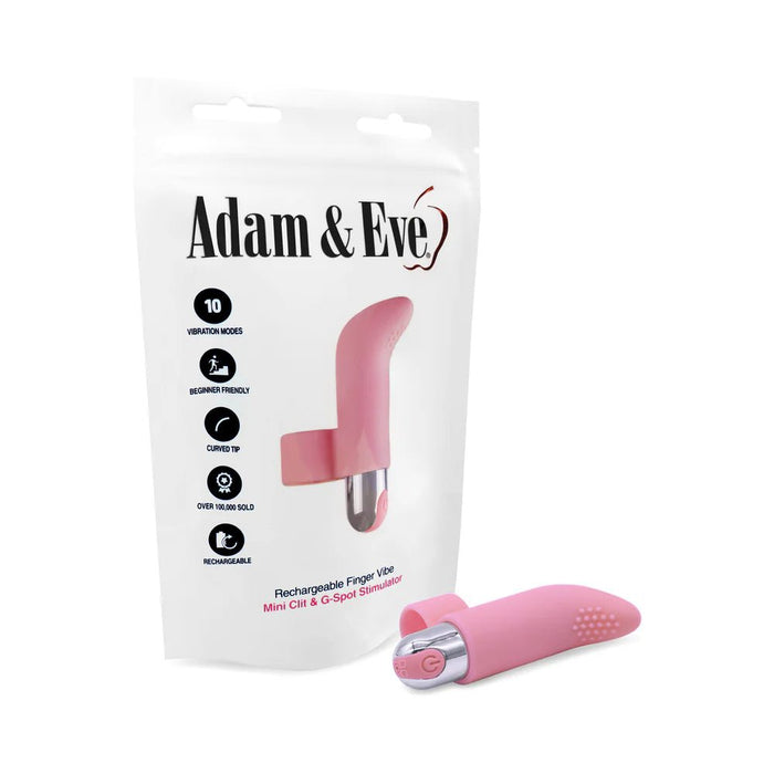 Adam & Eve Silicone Rechargeable Finger Vibe - SexToy.com