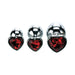 Adam & Eve Three Hearts Gem Anal Plug Set - SexToy.com