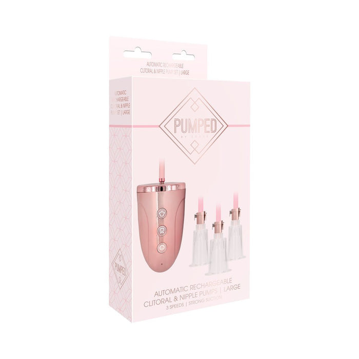 Auto Rechargeable Clit/Nip Pump Set L/PK - SexToy.com