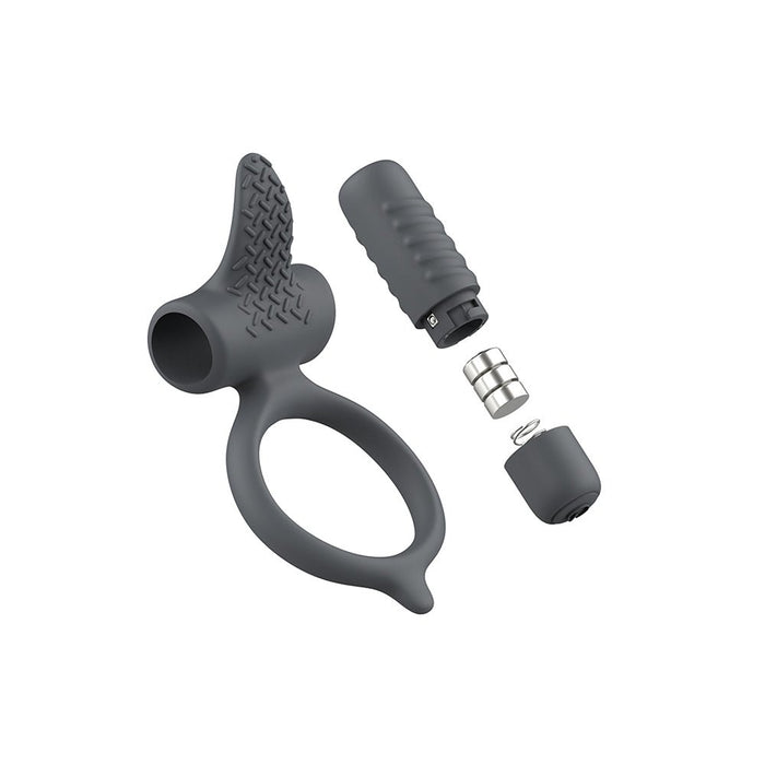 B Swish Bcharmed Basic Vibrating Cock Ring Slate - SexToy.com