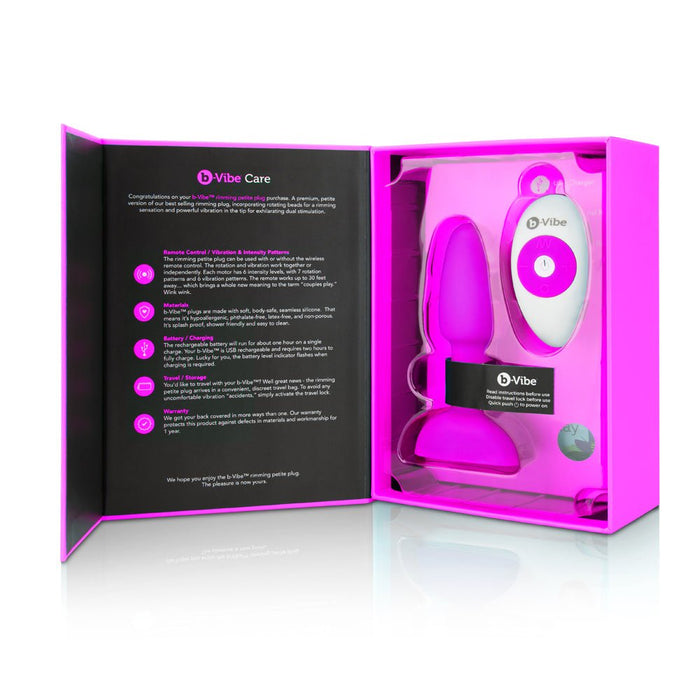 b - Vibe Rimming Petite Fuchsia - SexToy.com