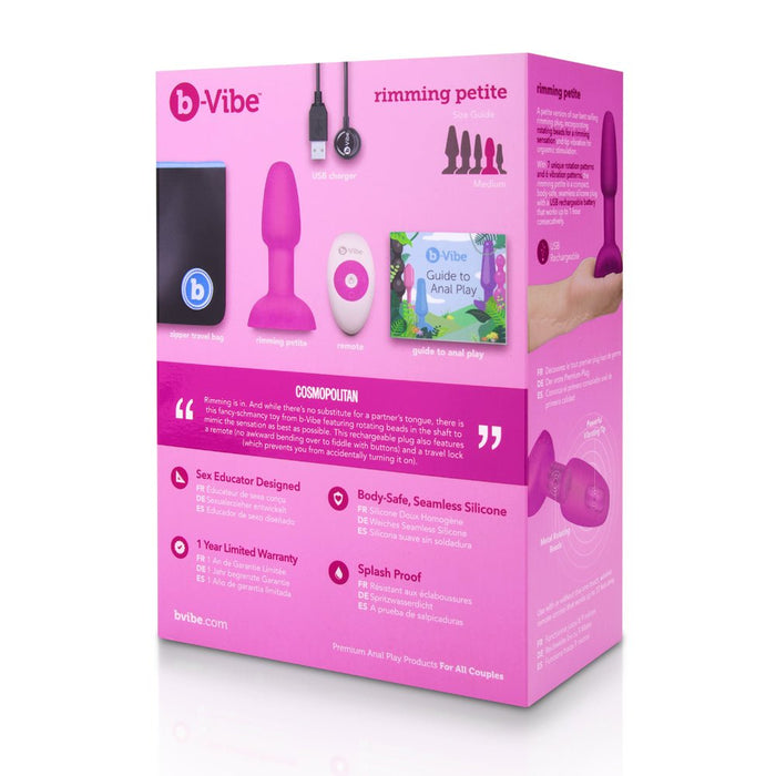 b - Vibe Rimming Petite Fuchsia - SexToy.com