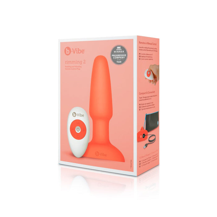 b - Vibe Rimming Plug 2 Orange - SexToy.com