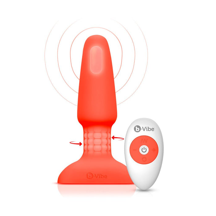 b - Vibe Rimming Plug 2 Orange - SexToy.com