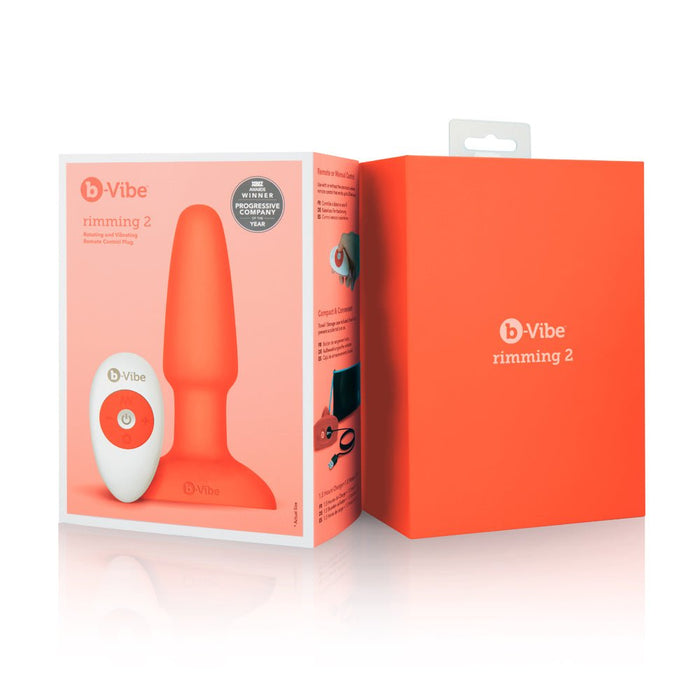 b - Vibe Rimming Plug 2 Orange - SexToy.com