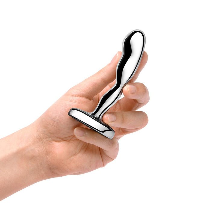 B - vibe Stainless Steel Prostate Plug - SexToy.com