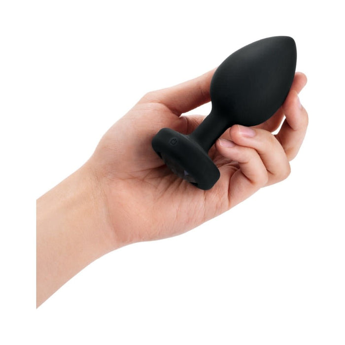 B - Vibe Vibrating Jewel Plug 2XL - Black - SexToy.com