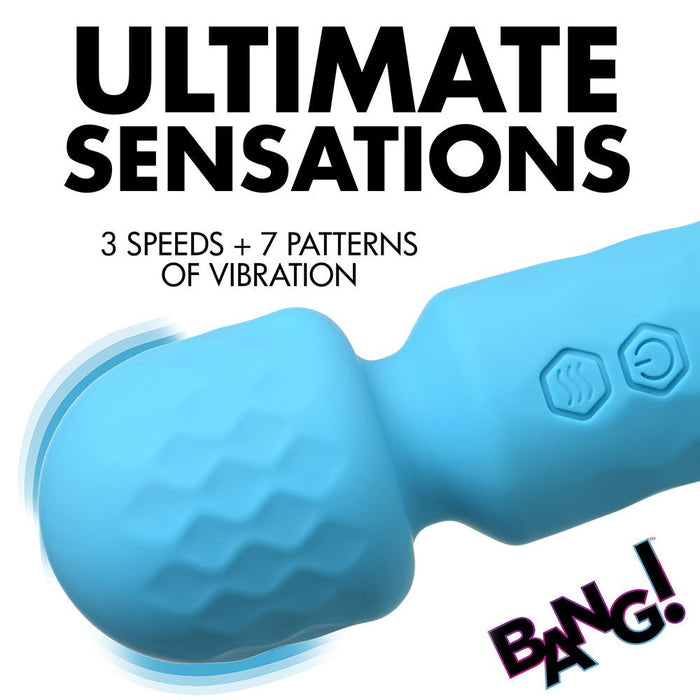 BANG! 10X MINI SILICONE WAND BLUE - SexToy.com