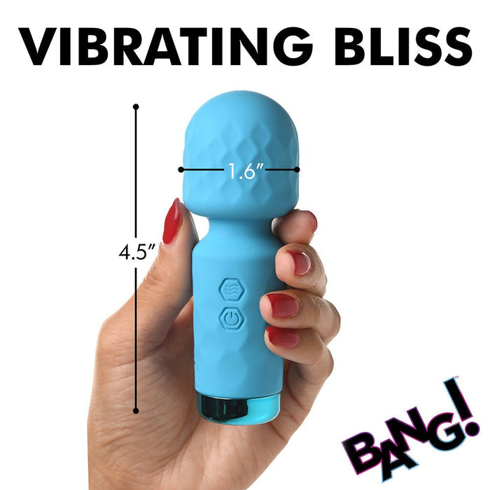 BANG! 10X MINI SILICONE WAND BLUE - SexToy.com