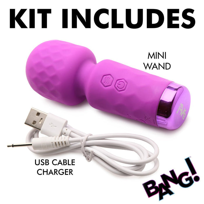 BANG! 10X MINI SILICONE WAND PURPLE - SexToy.com