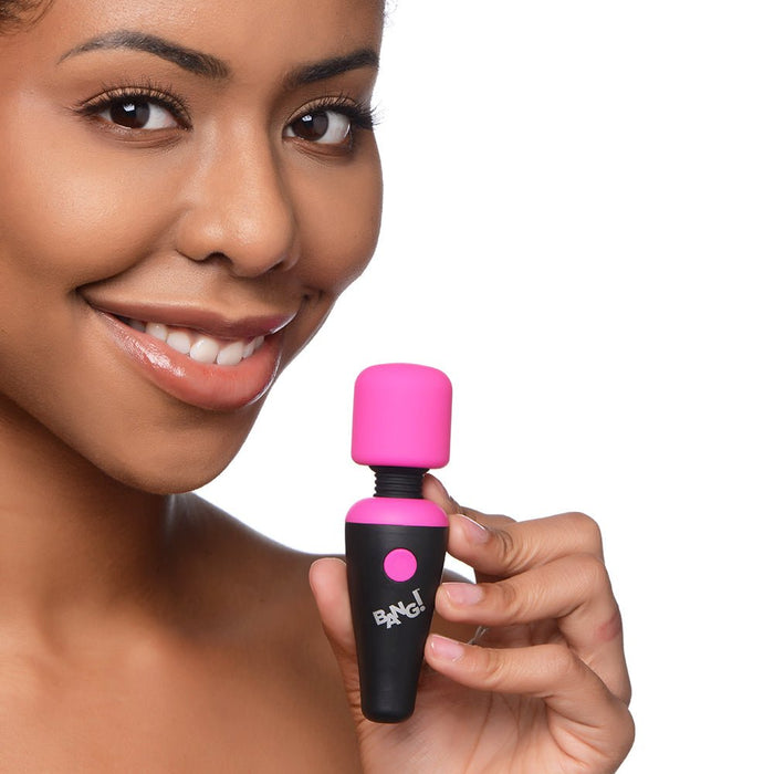 Bang - 10x Vibrating Mini Silicone Wand - Pink - SexToy.com