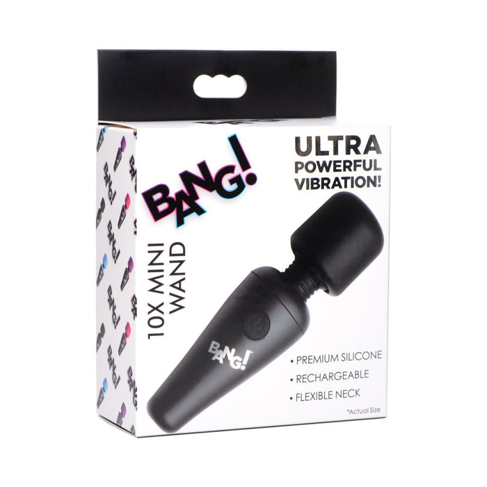 BANG! 10X VIBRATING MINI WAND BLACK - SexToy.com