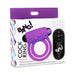 Bang! Vibrating Cock Ring & Bullet w/Remote Control - Purple - SexToy.com