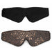 Blindfold Brown Pu Floral Print With Faux Fur Lining - SexToy.com