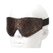 Blindfold Brown Pu Floral Print With Faux Fur Lining - SexToy.com