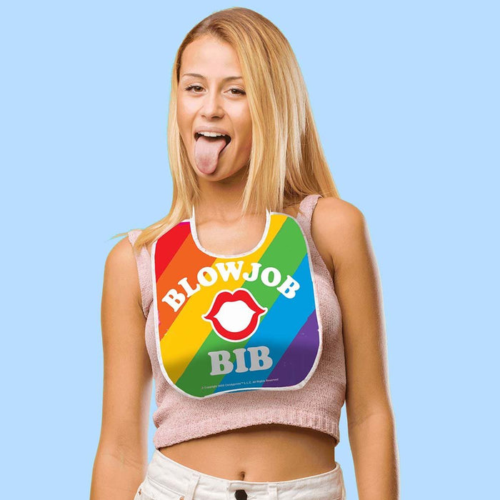 Blow Job Bib - Teal - SexToy.com