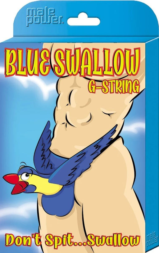 Blue Swallow G-String - One Size - Blue - SexToy.com