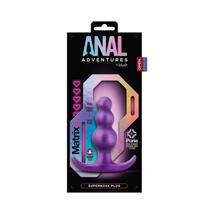 Blush Anal Adventures Matrix Supernova Plug - Purple - SexToy.com