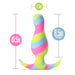 Blush Avant Kaleido Silicone Plug - Lime - SexToy.com