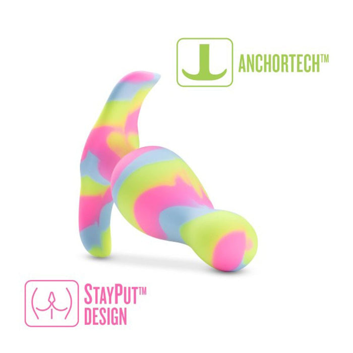 Blush Avant Kaleido Silicone Plug - Lime - SexToy.com