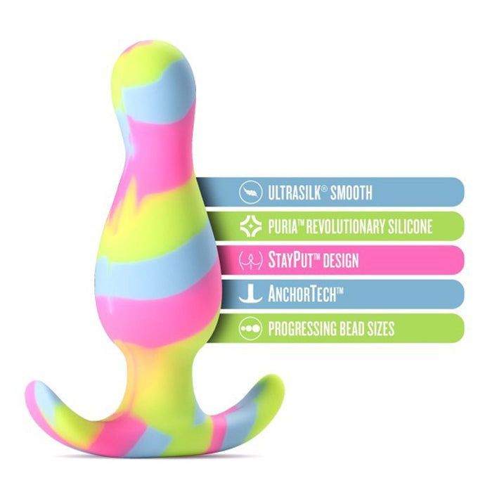 Blush Avant Kaleido Silicone Plug - Lime - SexToy.com