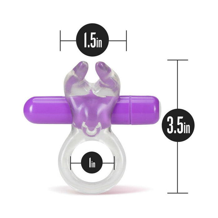 Blush Play with Me Bull Vibrating C Ring - Purple - SexToy.com