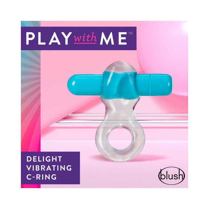 Blush Play with Me Delight Vibrating C Ring - Blue - SexToy.com