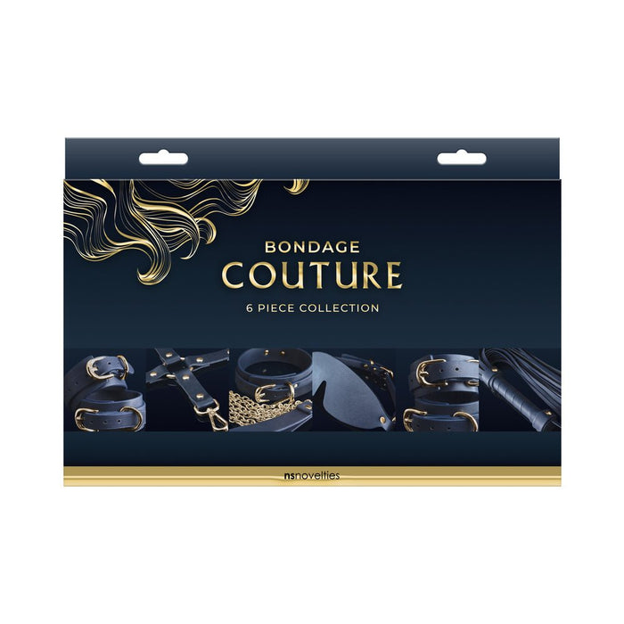 Bondage Couture 6 Piece Kit - Blue - SexToy.com