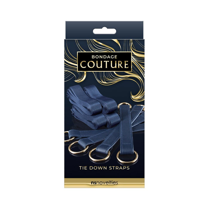 Bondage Couture Tie Down Straps - Blue - SexToy.com