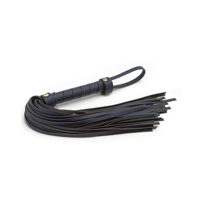 Bondage Couture Vinyl Flogger - Blue - SexToy.com