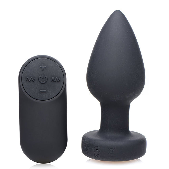 BOOTY SPARKS SILICONE LED PLUG VIBRATING MEDIUM - SexToy.com