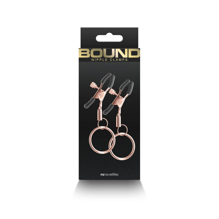 Bound C2 Nipple Clamps - Rose Gold - SexToy.com