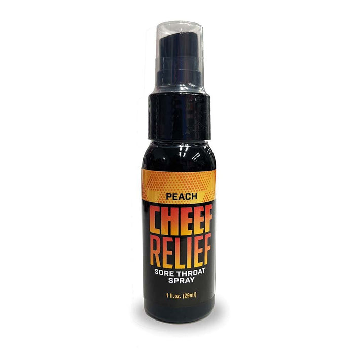 Cheef Relief Throat Spray Peach 1 oz. - SexToy.com