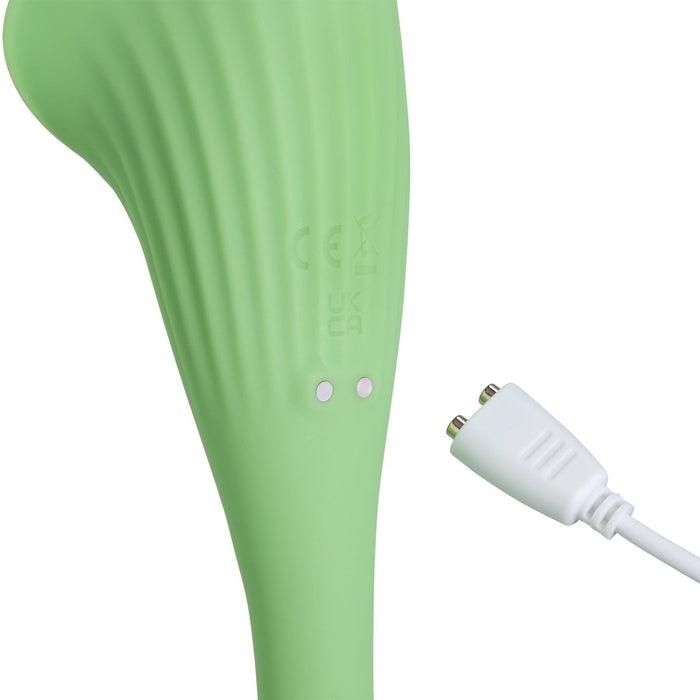 CLOUD 9 SPATHE LILY VIBE TWO - TONE GREEN - SexToy.com